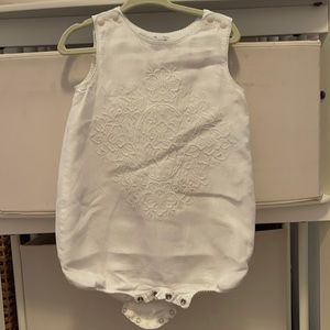 Ralph Lauren white linen romper